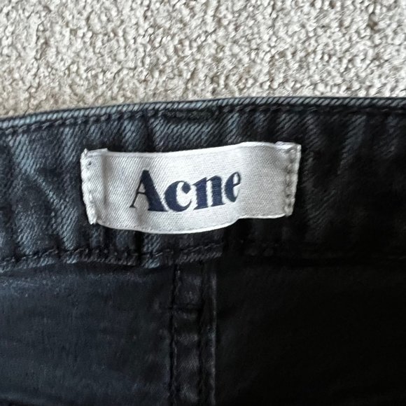 Acne Women’s Hex Cash Skinny Jeans Size 28 Black Stretch Denim GUC - Picture 4 of 11
